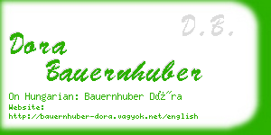 dora bauernhuber business card